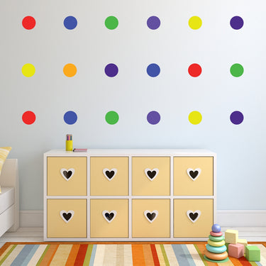 Primary Polka Dots Wall Decals
